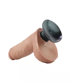 King Cock  8 Inch Vibrating Dildo With Balls