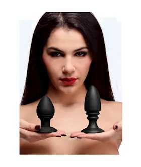 Duplex Silicone Anal Plug Set