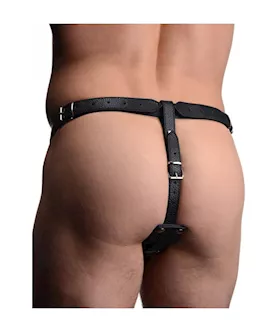 Male Harness With Silicone Butt Plug