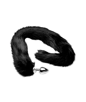 Extra Long Midnight Mink Tail Plug