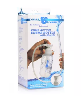 Pump Action Enema Bottle With Nozzle