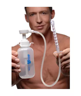 Pump Action Enema Bottle With Nozzle