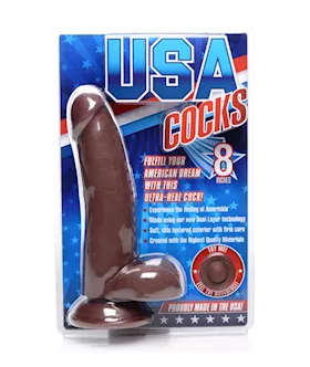 Usa Cocks 8 Inch Ameriskin Dildo