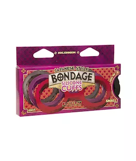 Japanese Style Bondage Silicone Cuffs - Small