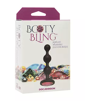 Booty Bling Jeweled Anal Bead Plug