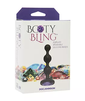 Booty Bling Jeweled Anal Bead Plug