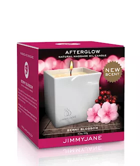 Jimmyjane Afterglow Massage Oil Candle -  Berry Blossom