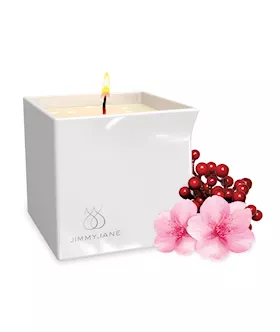 Jimmyjane Afterglow Massage Oil Candle -  Berry Blossom