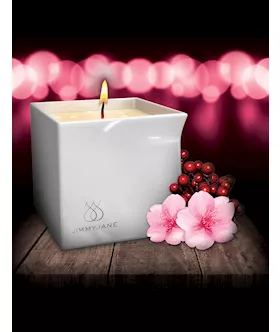 Jimmyjane Afterglow Massage Oil Candle -  Berry Blossom