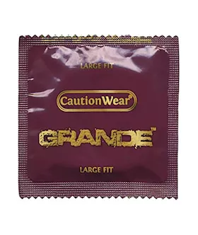 Caution Wear Grande Large Condoms - 1000 Pack