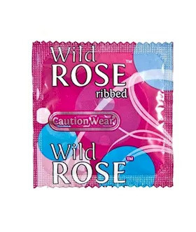 Caution Wear Wild Rose Condoms - 1000 Pack