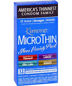 Kimono Microthin Sheer Variety Pack  12 Pack