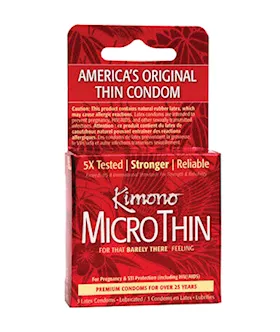 Kimono MicroThin Condoms 3 Pack