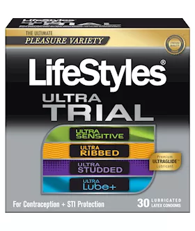 Lifestyles Ultra Trial Condom Variety Pack With Lubricant 30 Pack