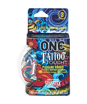 One Tattoo Touch Condoms 3 Pack