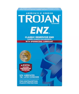 Trojan Enz Spermicidal - 12 Pack