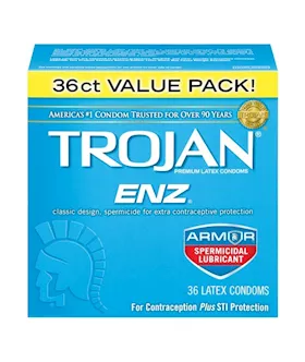 Trojan Enz Spermicidal  36 Pack