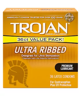 Trojan Ultra Ribbed  36 Pack