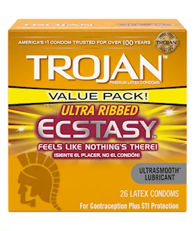 Trojan Ultra Ribbed Ecstasy  26