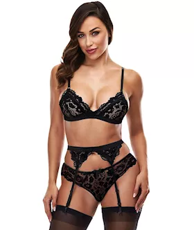 Lace Garter 3 Piece Set