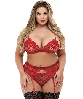 Lace Garter 3 Piece Set