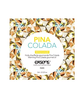 Warming Gourmet Massage Oil  Sachet - Pina Colada