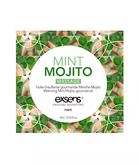 Warming Gourmet Massage Oil Sachet - Mint Mojito
