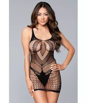 Sleeveless Dress Body Stocking - O/s