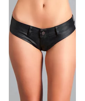 Low Waist Mini Denim Stretch Shorts