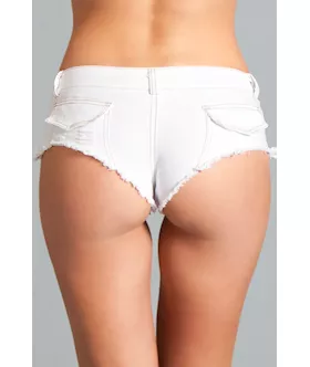 Low Waist Cut Off Denim Booty Shorts