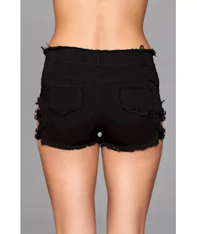 Buckled Down Denim Shorts