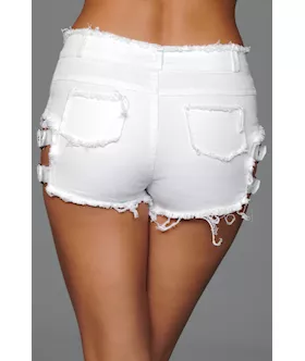 Buckled Down Denim Shorts