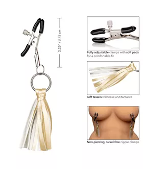 Nipple Play Playful Tassels Nipple Clamps