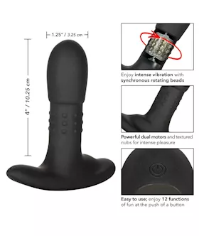 Eclipse Beaded Silicone Anal Probe