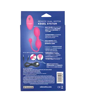 Remote Dual Silicone Motor Kegel System
