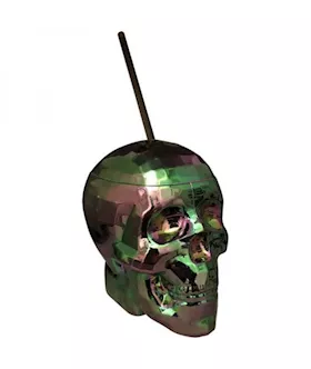 Oil Slick Skull Cup MultiColor