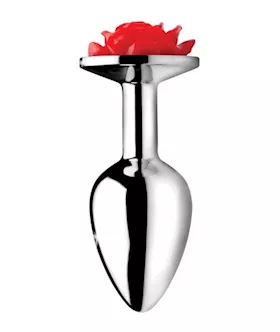 Red Rose Anal Plug - Small
