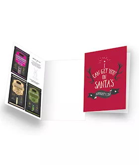 Naughty Notes Greeting Card I Can Get You on Santas Naughty List
