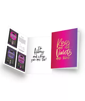 Naughty Notes Greeting Card Roses are Red Violets are Blue