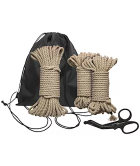 Kink  Bind and Tie 5 Piece Initiation Hemp Rope Kit
