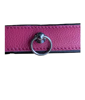 Bound X Leather Neck Collar With Ring Attachment
