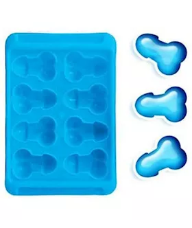 Bachelorette Pecker Party Blue Balls Ice Trays - 2 Pieces
