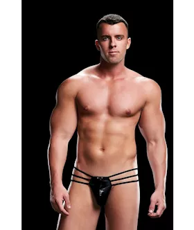 Low Rise Open Back G-string With Straps