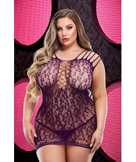 Leopard Lace Mini Dress