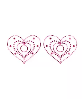 Crystal Heart Rhinestone Pasties