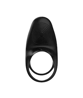 Silicone Vibrating Cock Ring With Tickler & Remote
