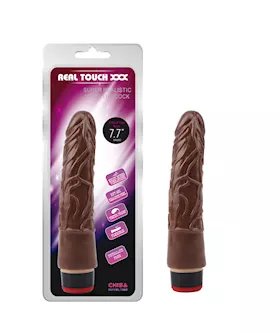 Real Touch Vibrating Cock - 7.8 Inch