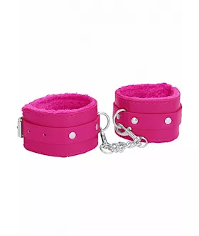 Ouch Plush Leather Ankle Cuffs