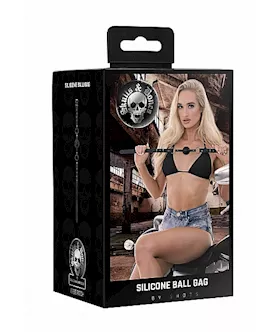 Ouch! Skulls And Bones - Silicone Ball Gag 