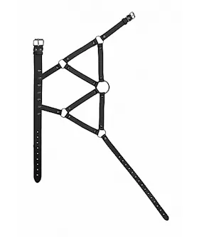 Ouch! Skulls And Bones - Harness With Skulls & Spikes 